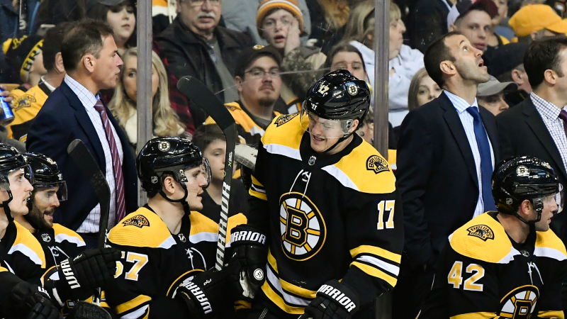 Boston Bruins forward Ryan Donato