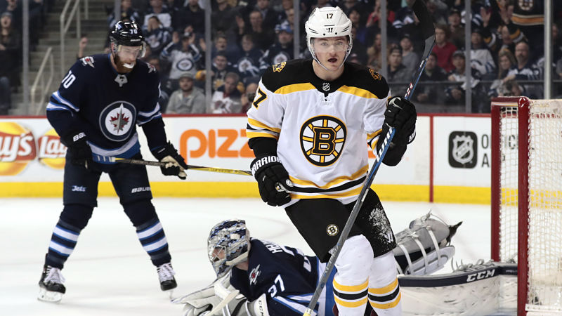 Boston Bruins forward Ryan Donato