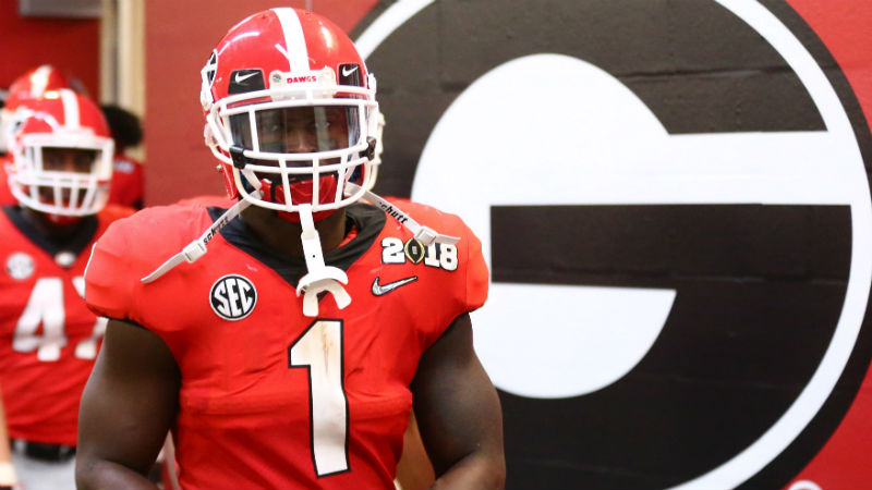 Georgia Bulldogs running back Sony Michel