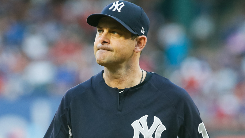 Yankees manager Aaron Boone