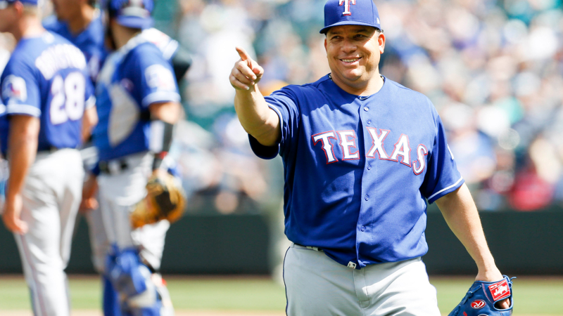 exas Rangers starting pitcher Bartolo Colon