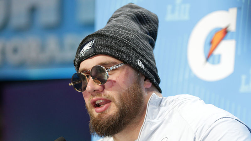 Philadelphia Eagles offensive tackle Lane Johnson