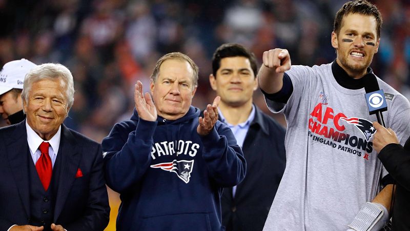 Robert Kraft, Bill Belichick, Tom Brady