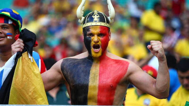 Belgium soccer fan