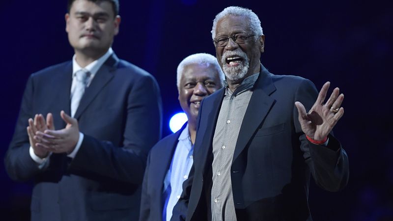 Former Boston Celtics center Bill Russell