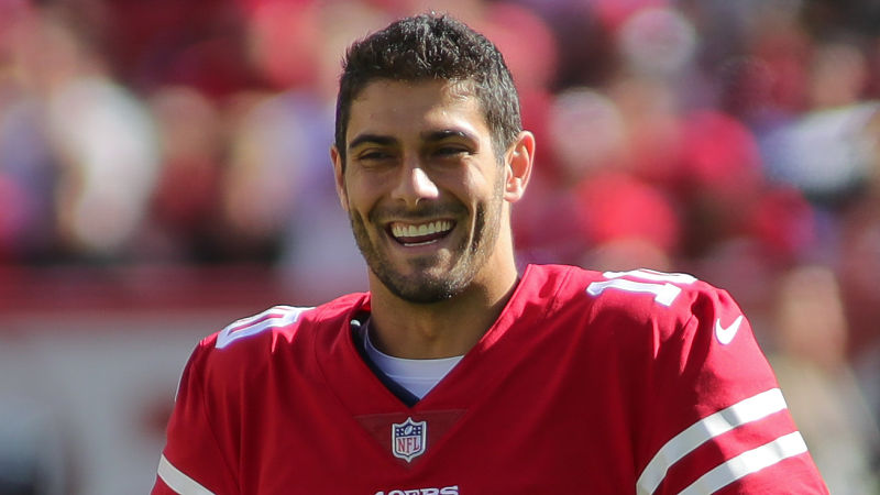 San Francisco 49ers quarterback Jimmy Garoppolo