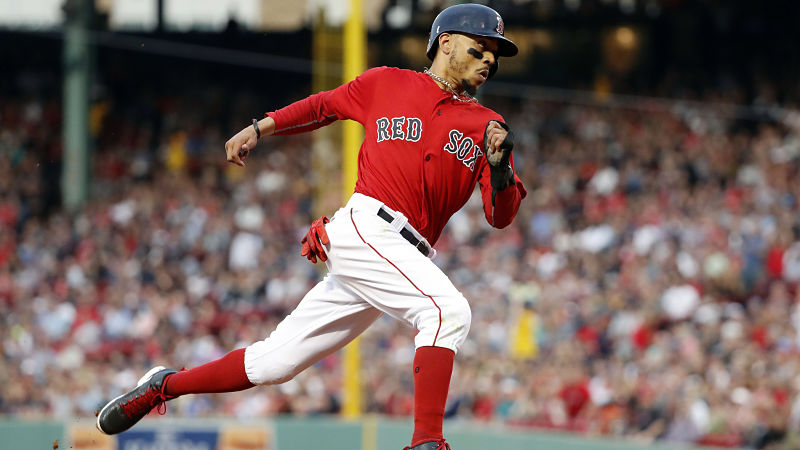 Boston Red Sox outfielder Mookie Betts