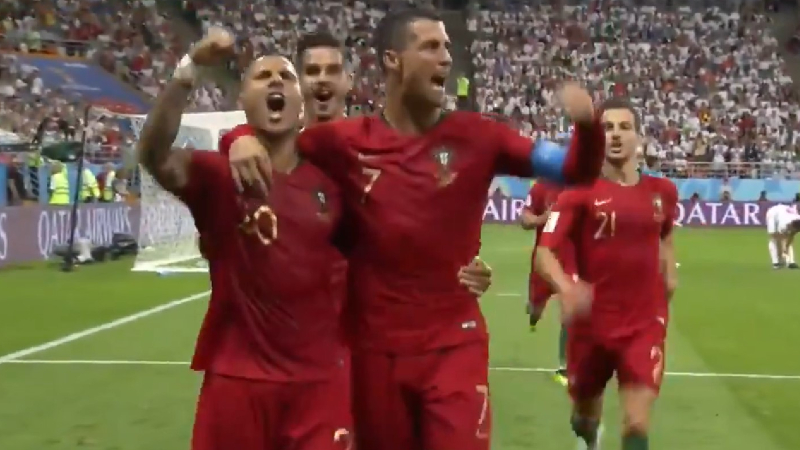 Portugal winger Ricardo Quaresma and forward Cristiano Ronaldo.
