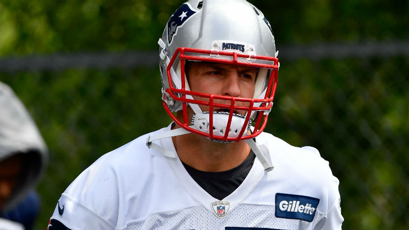 New England Patriots tight end Rob Gronkowski