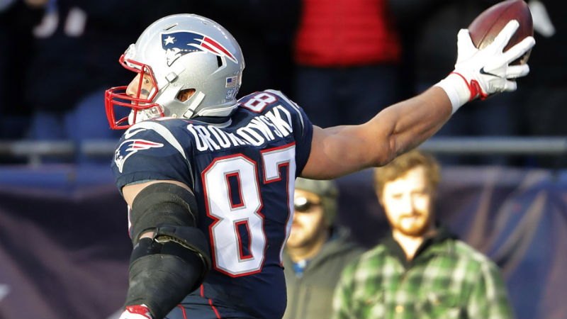 New England Patriots tight end Rob Gronkowski