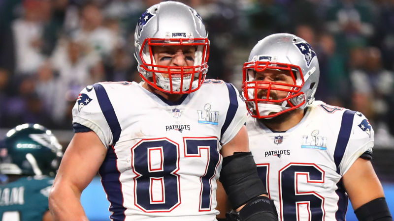 New England Patriots tight end Rob Gronkowski