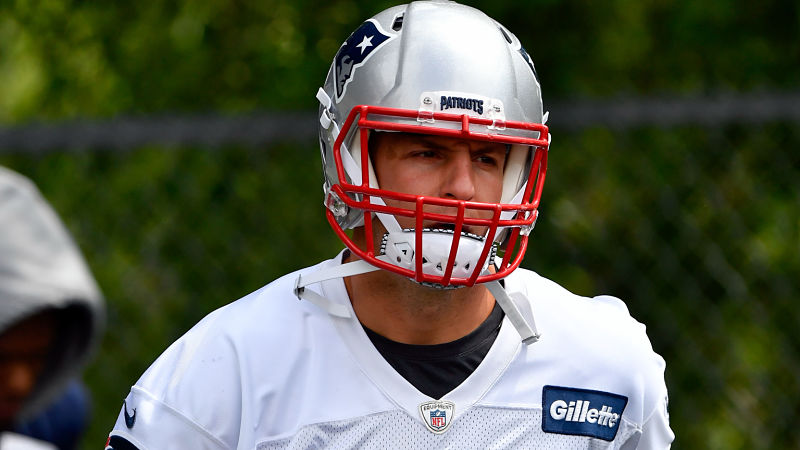 New England Patriots tight end Rob Gronkowski