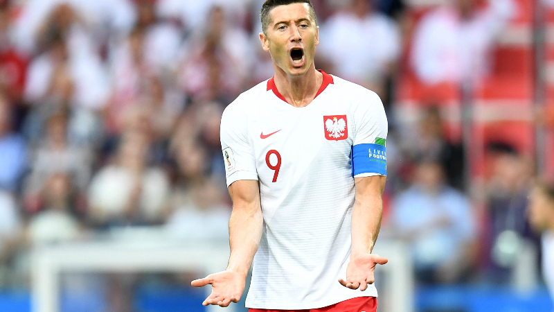 Poland striker Robert Lewandowski