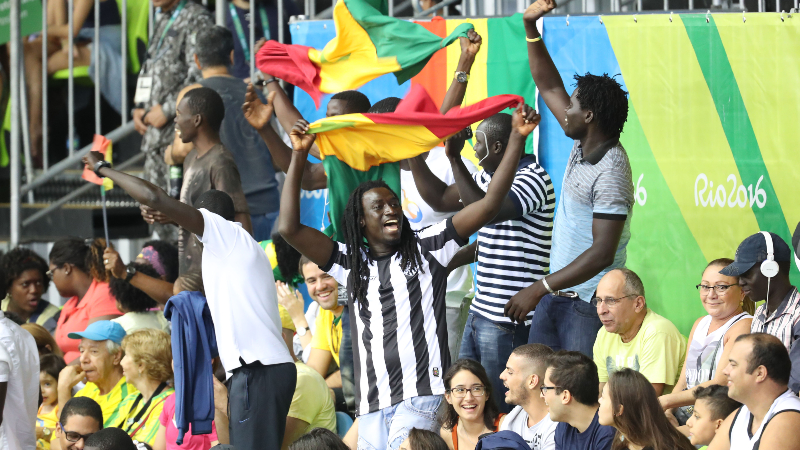 Senegal fans