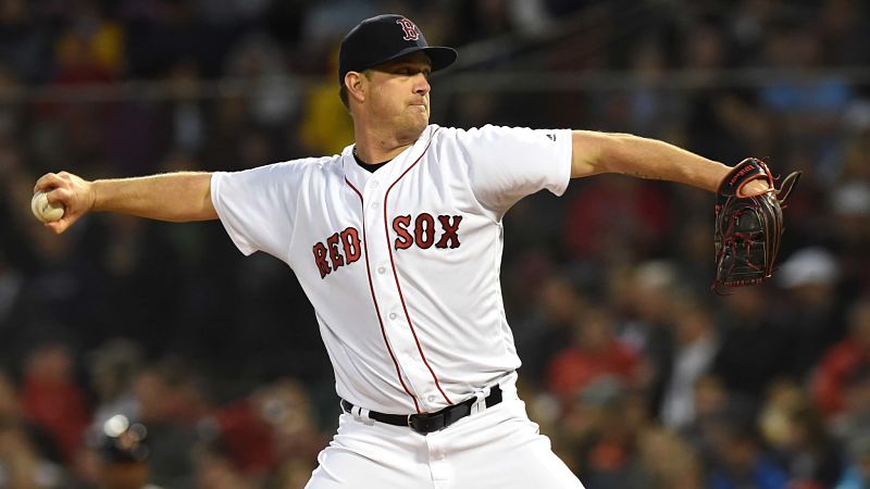 Boston Red Sox pitcher Steven Wright