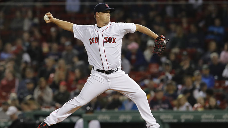 Boston Red Sox pitcher Steven Wright