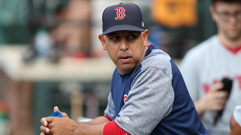 Boston Red Sox manager Alex Cora