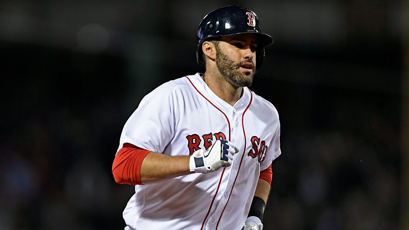 Boston Red Sox designated hitter J.D. Martinez