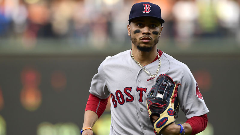 Boston Red Sox outfielder Mookie Betts