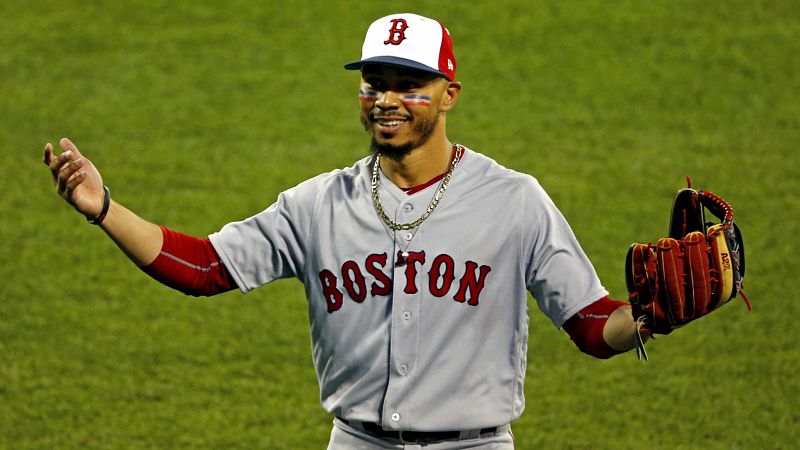 Boston Red Sox outfielder Mookie Betts