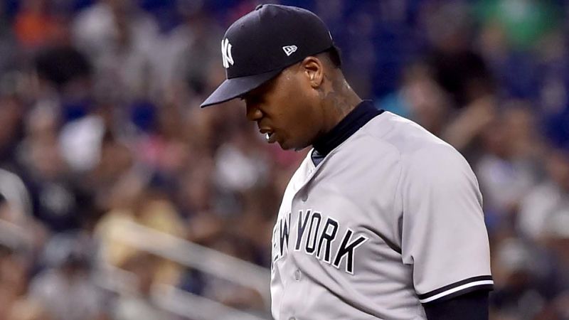 New York Yankees pitcher Aroldis Chapman