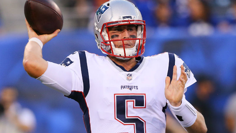 New England Patriots quarterback Danny Etling