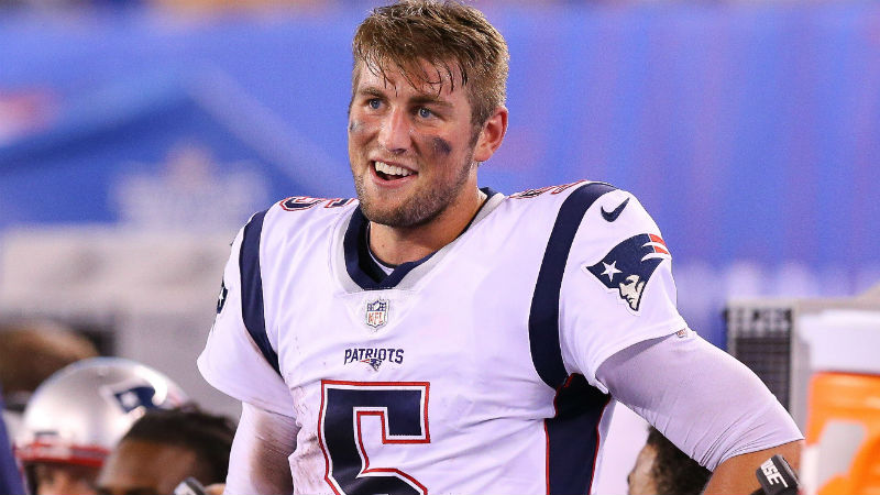 New England Patriots quarterback Danny Etling