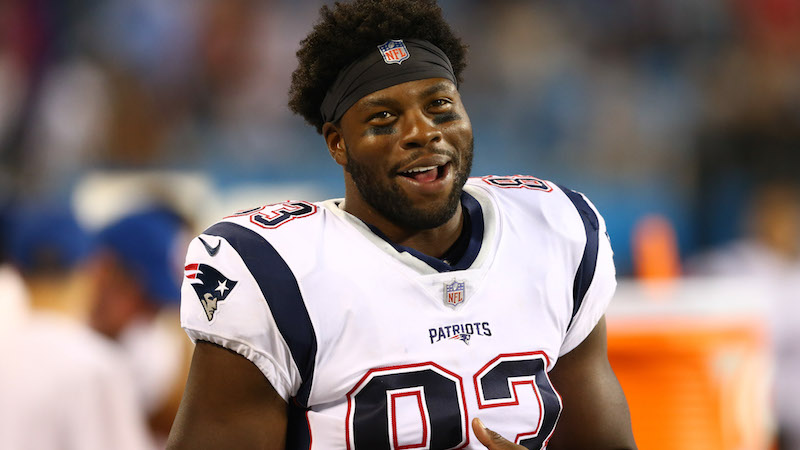 Patriots tight end Dwayne Allen