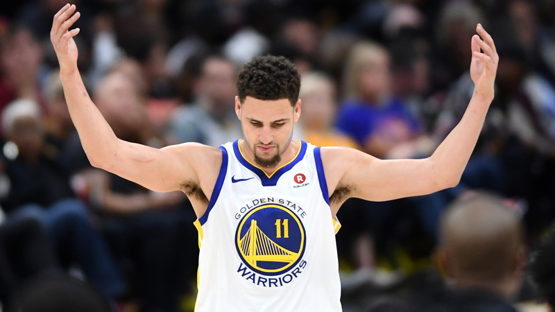 Golden State Warriors forward Klay Thompson