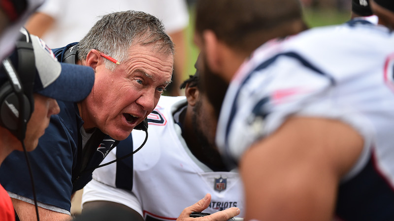 Patriots head coach Bill Belichick