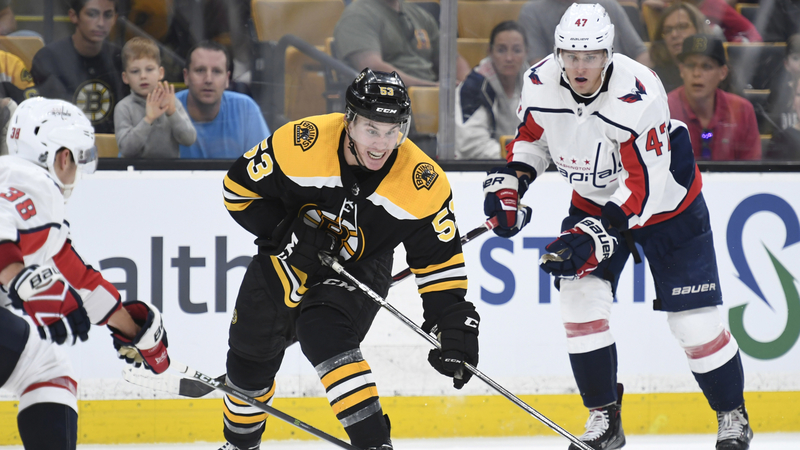 Boston Bruins Center Cameron Hughes