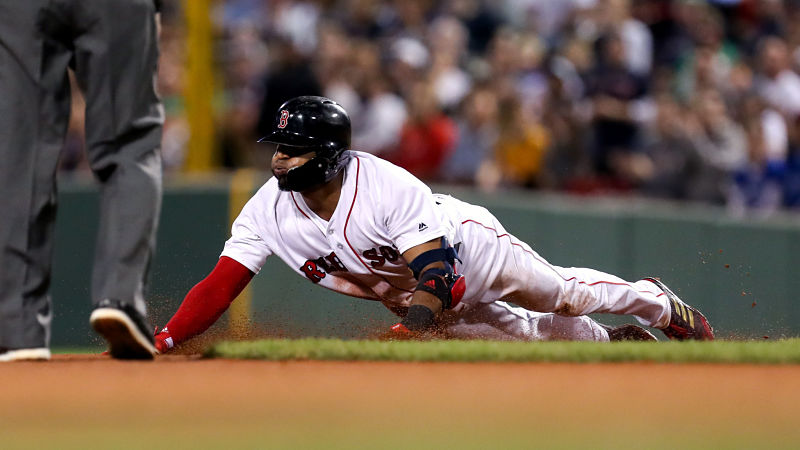 Boston Red Sox infielder Eduardo Nunez