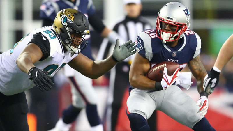 New England Patriots running back James White