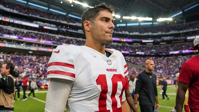 San Francisco 49ers quarterback Jimmy Garoppolo