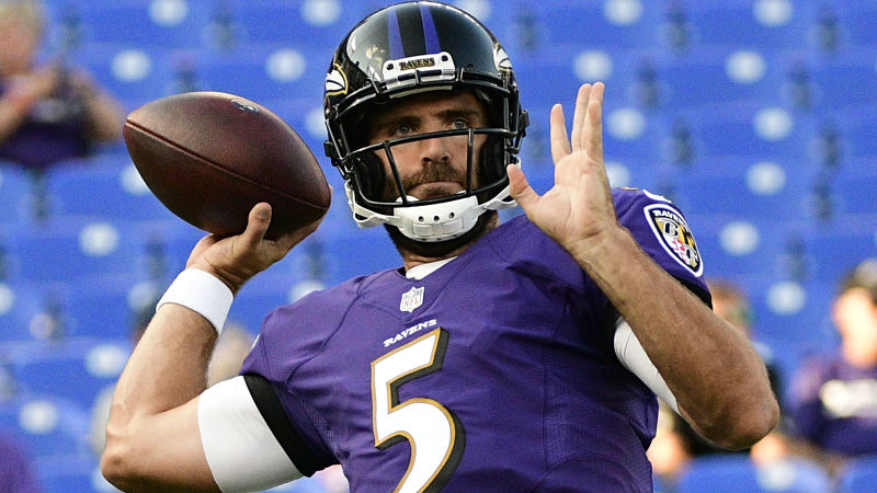 Baltimore Ravens quarterback Joe Flacco