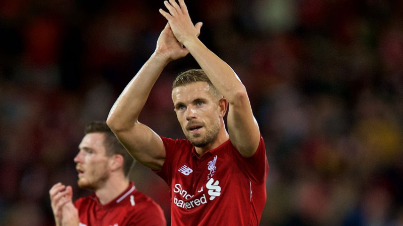Liverpool captain Jordan Henderson