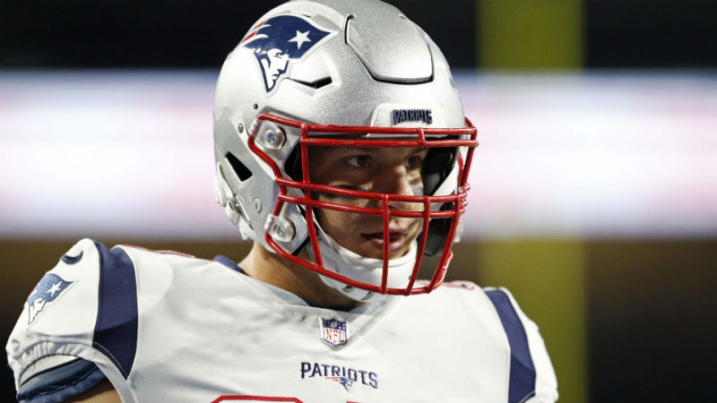 New England Patriots tight end Rob Gronkowski