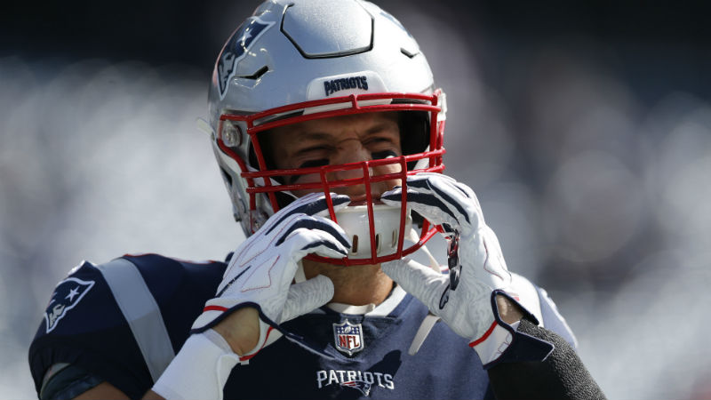 New England Patriots tight end Rob Gronkowski