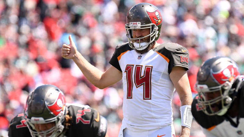 Tampa Bay Buccaneers quarterback Ryan Fitzpatrick