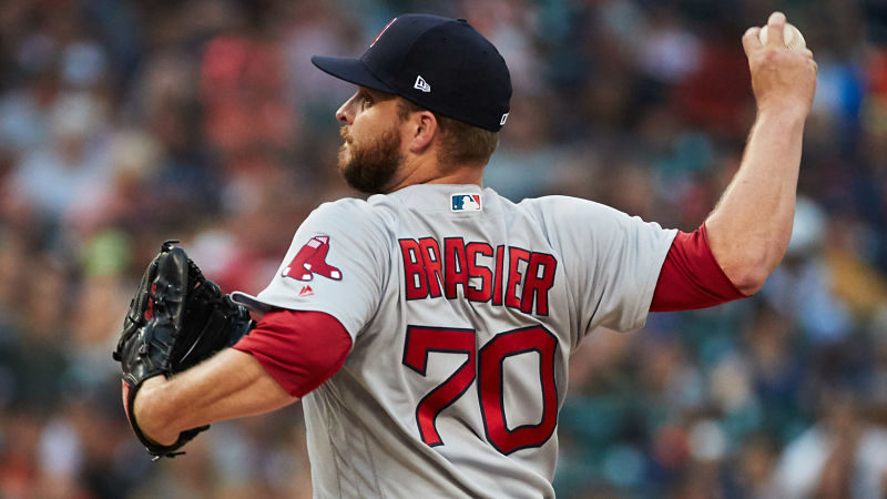 Boston Red Sox pitcher Ryan Brasier