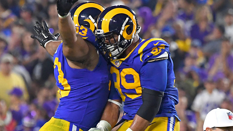 Los Angles Rams defensive tackle Aaron Donald
