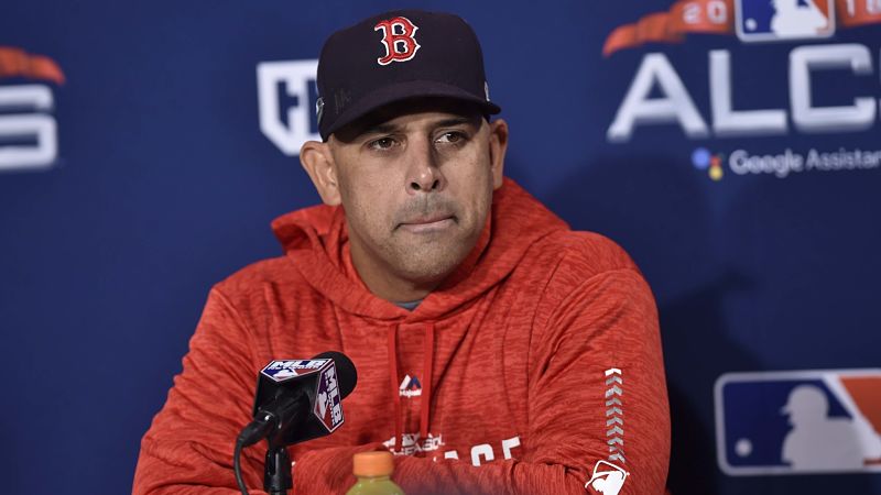 Boston Red Sox manager Alex Cora