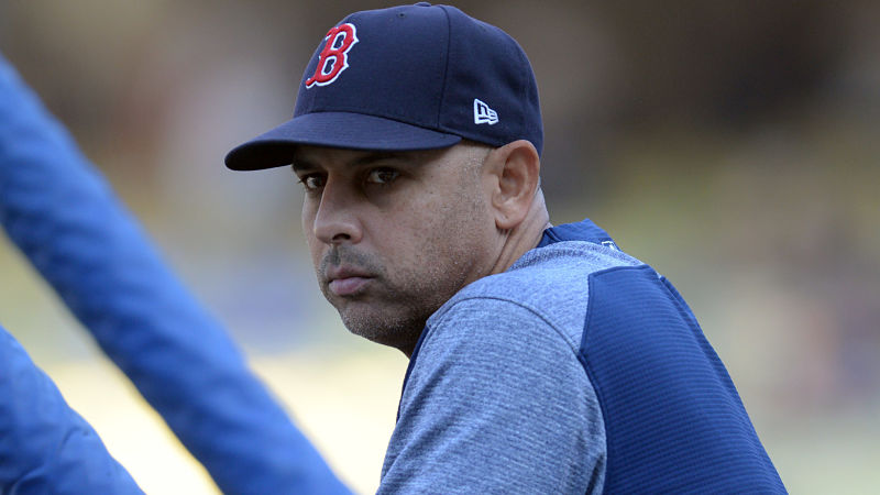 Boston Red Sox manager Alex Cora