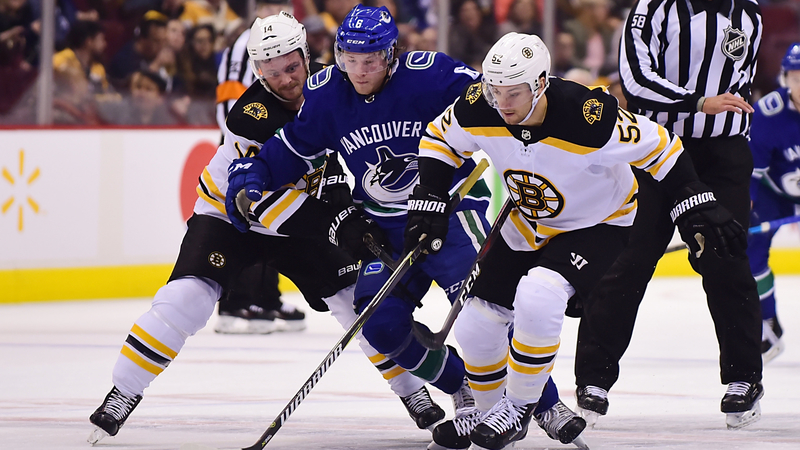 Boston Bruins At Vancouver Canucks