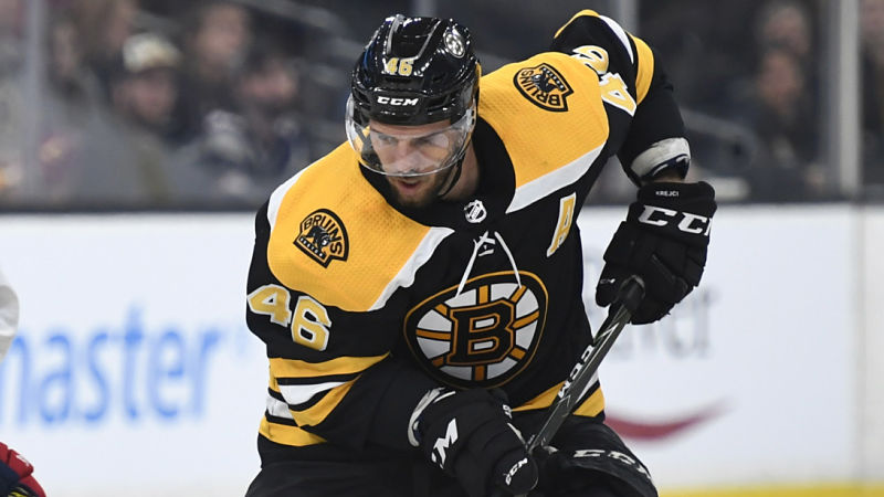 Boston Bruins forward David Krejci