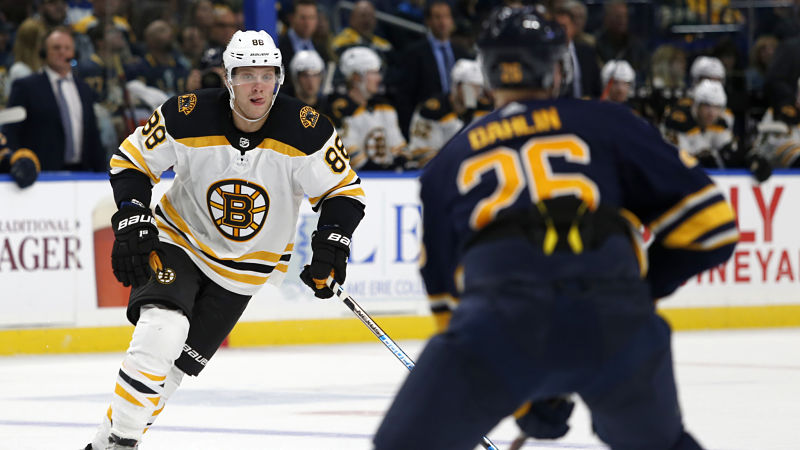 Boston Bruins winger David Pastrnak