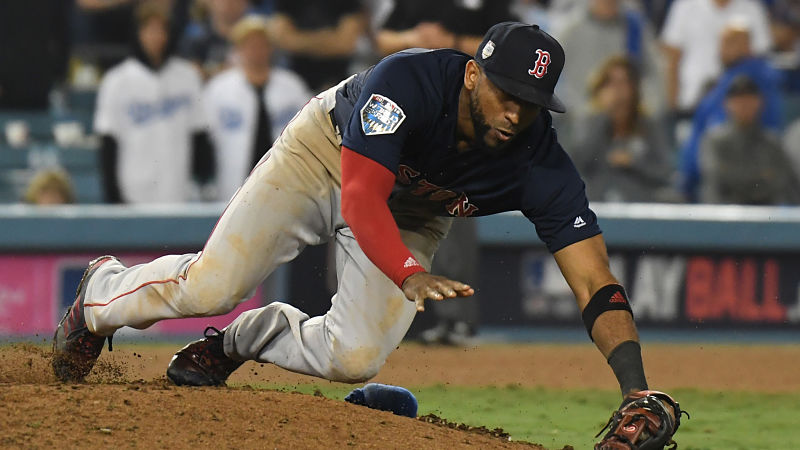 Boston Red Sox infielder Eduardo Nunez