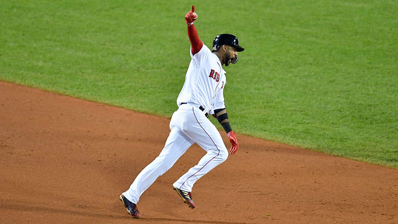 Boston Red Sox infielder Eduardo Nunez