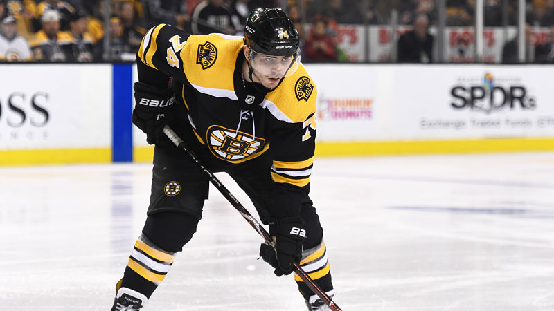 Boston Bruins winger Jake DeBrusk