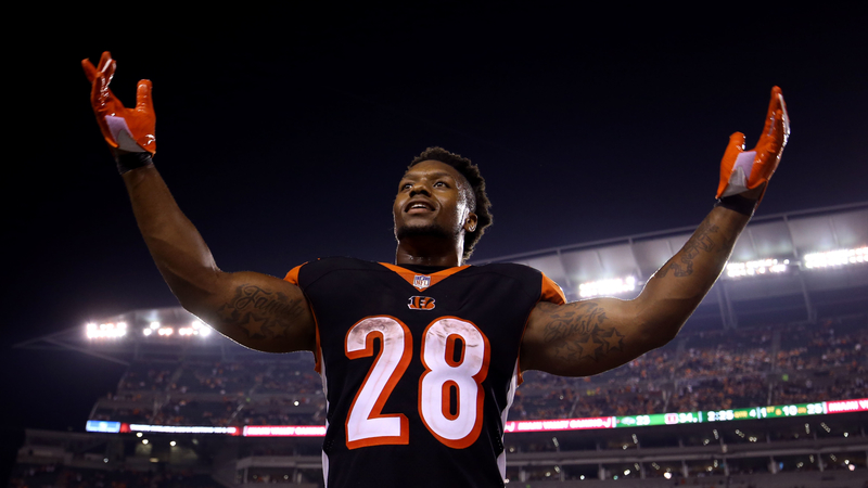 Bengals running back Joe Mixon